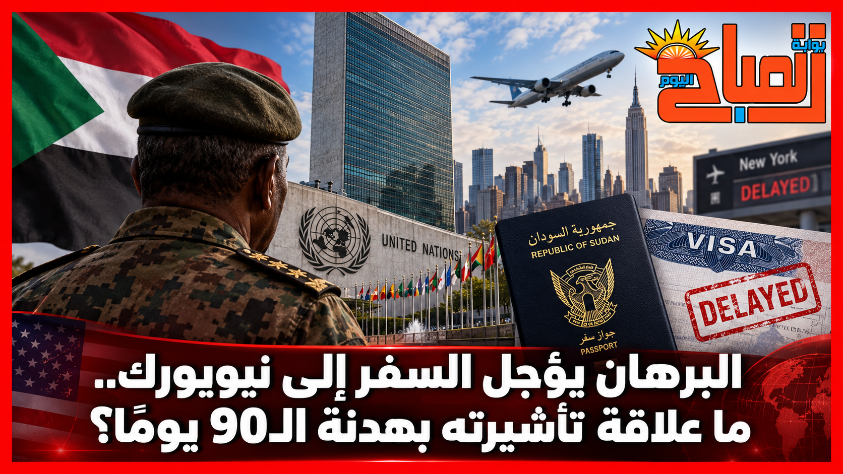 تأشيرة البرهان تشعل خلافًا بين السودان وأمريكا.. ما علاقة هدنة الـ90 يومًا؟